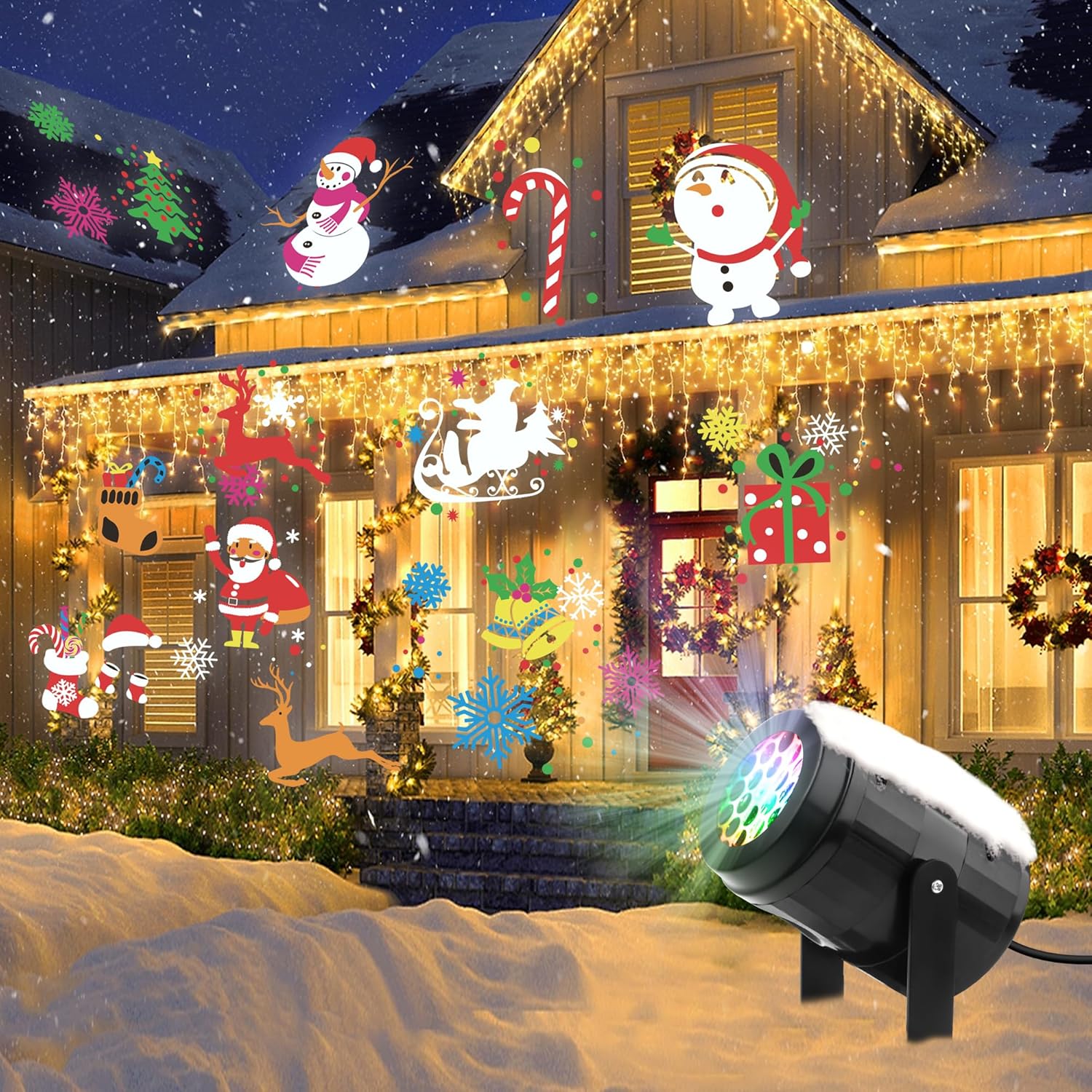 Proyector Navideño LED (16 Diseños)