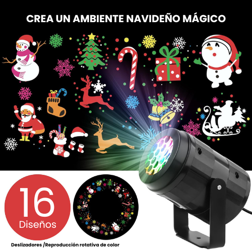 Proyector Navideño LED (16 Diseños)